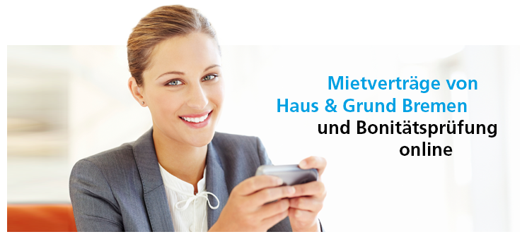 Mietverträge und Bonitätsprüfung online von Haus & Grund Bremen 01.2023