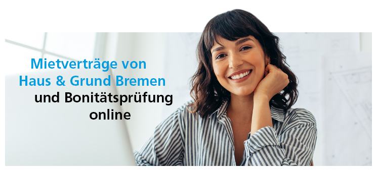 Mietverträge von Haus & Grund Bremen und Bonitätsprüfung online 06.2022