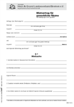 Mietvertrag für Gewerberaum (Onlineversion) Mietvertrag für Gewerberaum (Onlineversion)
